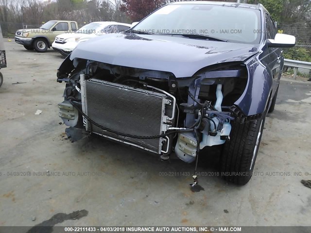 2GNALFEK6D6168254 - 2013 CHEVROLET EQUINOX LTZ BLUE photo 6