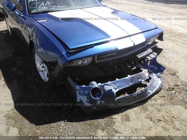 2B3LJ44VX9H583629 - 2009 DODGE CHALLENGER SE BLUE photo 6