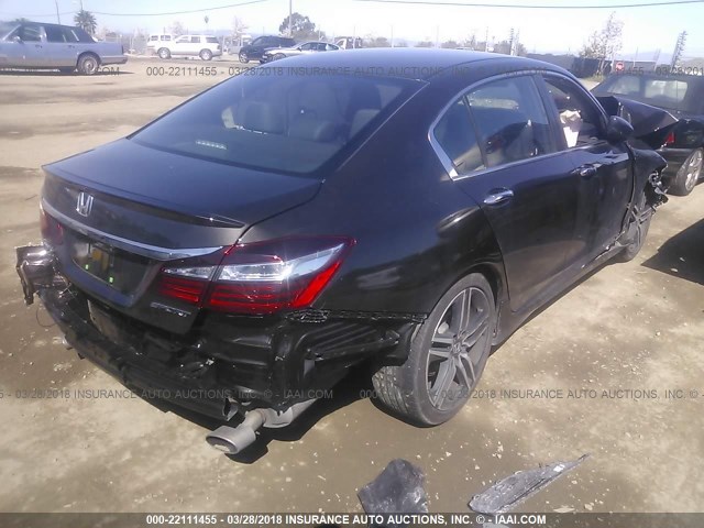1HGCR2F51HA129275 - 2017 HONDA ACCORD SPORT Қара фото 4