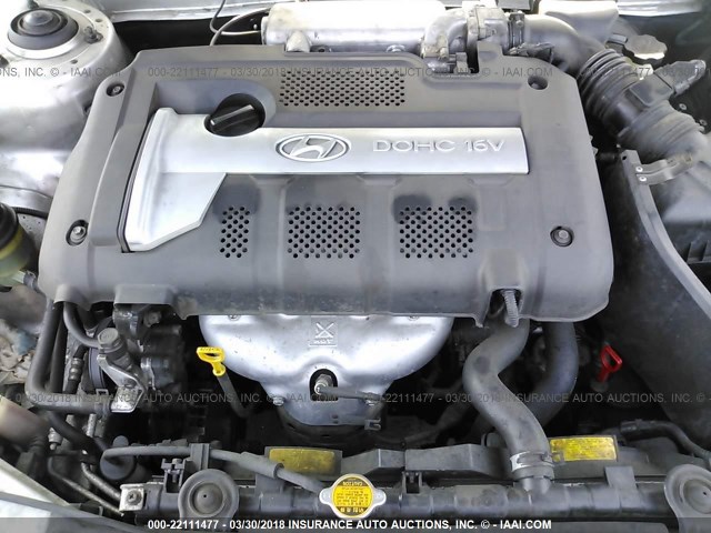 KMHDN46D14U777074 - 2004 HYUNDAI ELANTRA GLS/GT SILVER photo 10