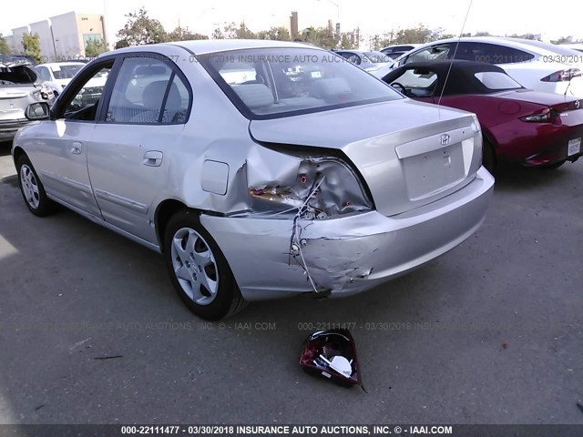 KMHDN46D14U777074 - 2004 HYUNDAI ELANTRA GLS/GT SILVER photo 6