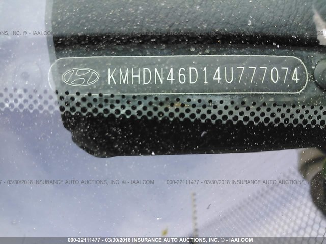 KMHDN46D14U777074 - 2004 HYUNDAI ELANTRA GLS/GT SILVER photo 9