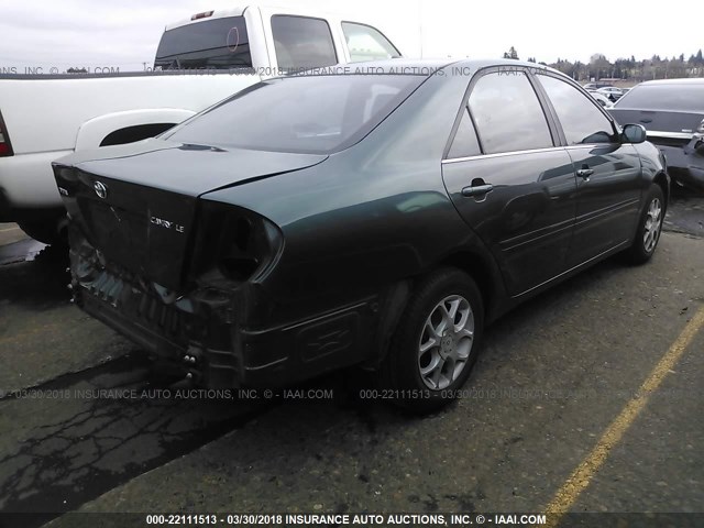 JTDBE32K830174011 - 2003 TOYOTA CAMRY LE/XLE GREEN photo 4