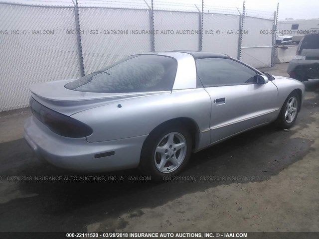 2G2FS22K3V2208303 - 1997 PONTIAC FIREBIRD SILVER photo 4