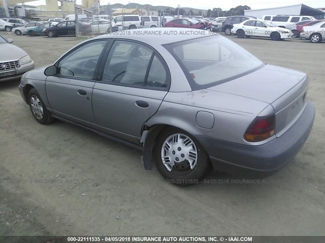 1G8ZH5283VZ219998 - 1997 SATURN SL1 SILVER photo 3