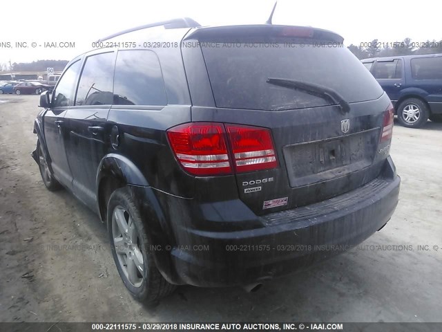 3D4PH5FV9AT107076 - 2010 DODGE JOURNEY SXT BLACK photo 3