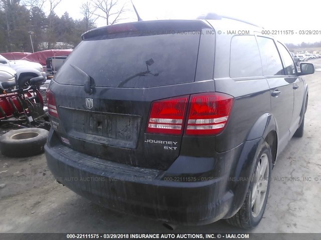 3D4PH5FV9AT107076 - 2010 DODGE JOURNEY SXT BLACK photo 4