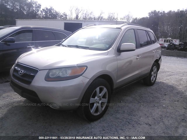 5NMSH13E57H026697 - 2007 HYUNDAI SANTA FE SE/LIMITED GOLD photo 2