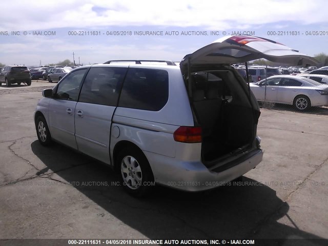 5FNRL18023B002069 - 2003 HONDA ODYSSEY EXL SILVER photo 3