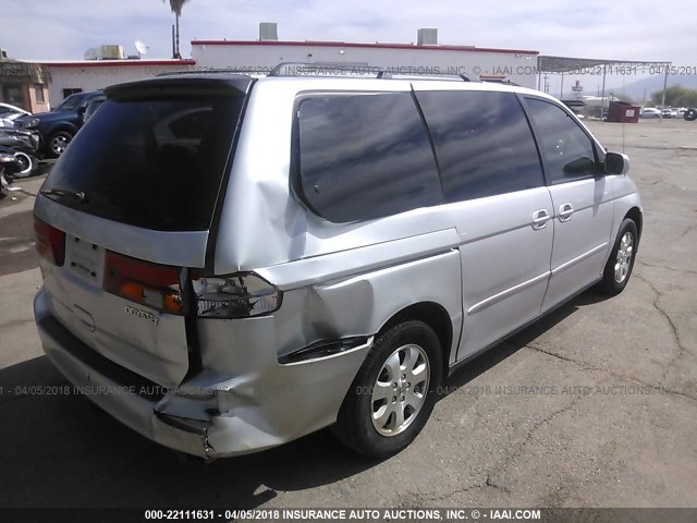 5FNRL18023B002069 - 2003 HONDA ODYSSEY EXL SILVER photo 4