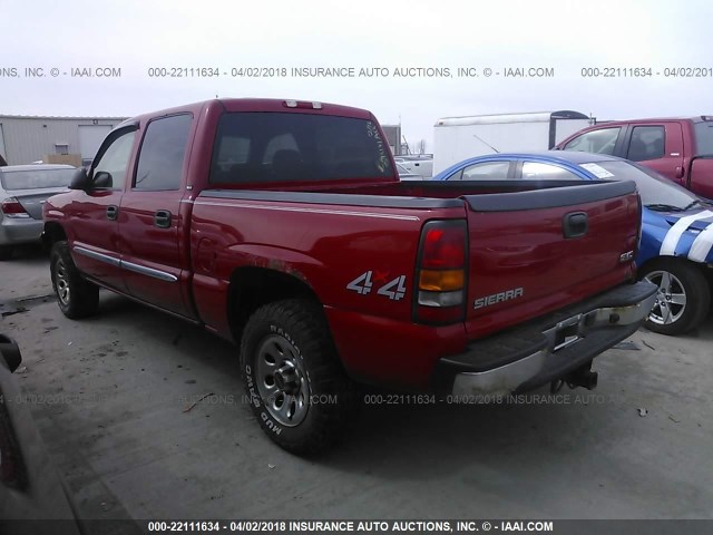 2GTEK13T751278191 - 2005 GMC NEW SIERRA K1500 RED photo 3