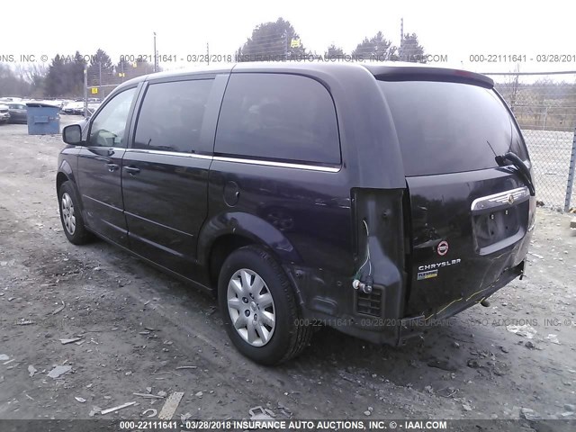 2A8HR44E19R597242 - 2009 CHRYSLER TOWN & COUNTRY LX BLACK photo 3