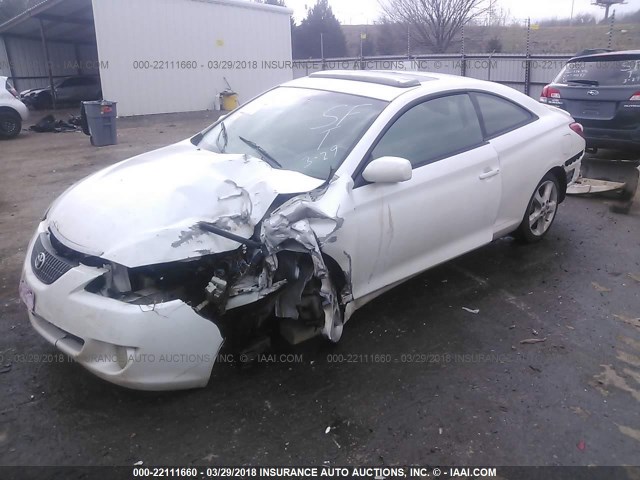 4T1CA38P94U015233 - 2004 TOYOTA CAMRY SOLARA SE/SLE WHITE photo 2