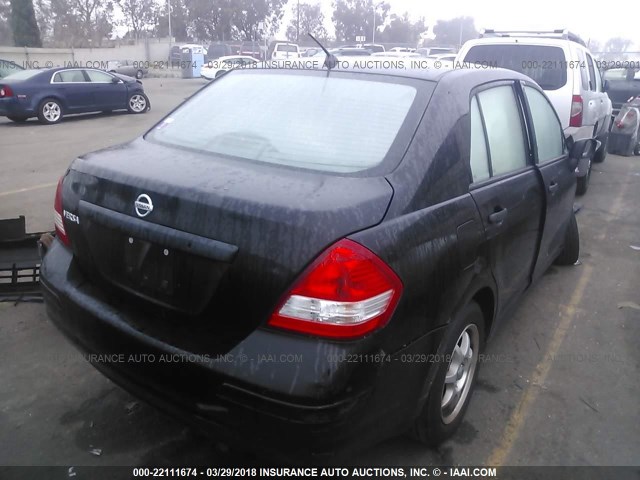 3N1CC11E29L483322 - 2009 NISSAN VERSA S/SL BLACK photo 4