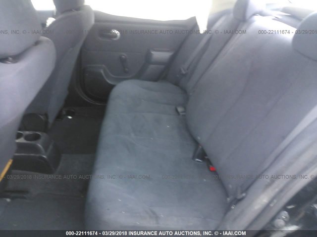 3N1CC11E29L483322 - 2009 NISSAN VERSA S/SL BLACK photo 8