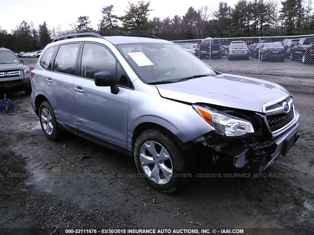 JF2SJABC6FH829279 - 2015 SUBARU FORESTER 2.5I GRAY photo 1