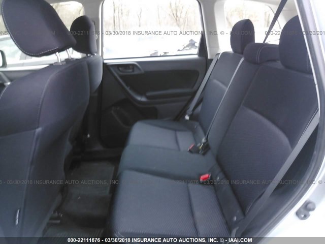 JF2SJABC6FH829279 - 2015 SUBARU FORESTER 2.5I GRAY photo 8