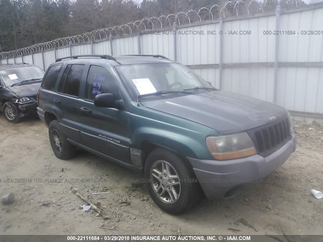 1J4GX48SX4C252733 - 2004 JEEP GRAND CHEROKEE LAREDO/COLUMBIA/FREEDOM 绿色 照片 1