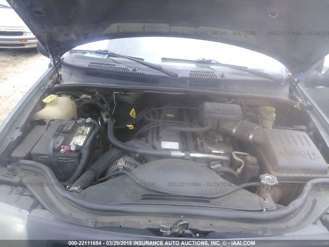 1J4GX48SX4C252733 - 2004 JEEP GRAND CHEROKEE LAREDO/COLUMBIA/FREEDOM 绿色 照片 10