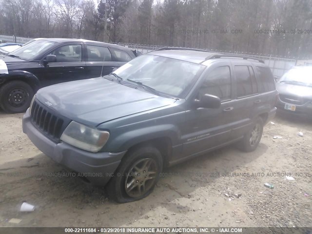 1J4GX48SX4C252733 - 2004 JEEP GRAND CHEROKEE LAREDO/COLUMBIA/FREEDOM 绿色 照片 2