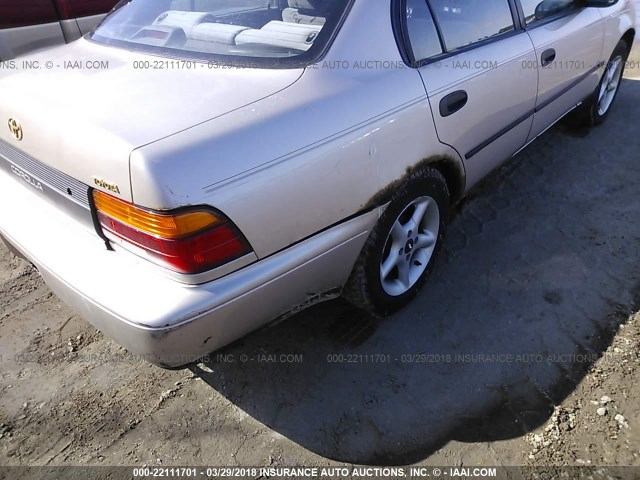 1NXAE09B6SZ278001 - 1995 TOYOTA COROLLA LE/DX Pewter photo 6