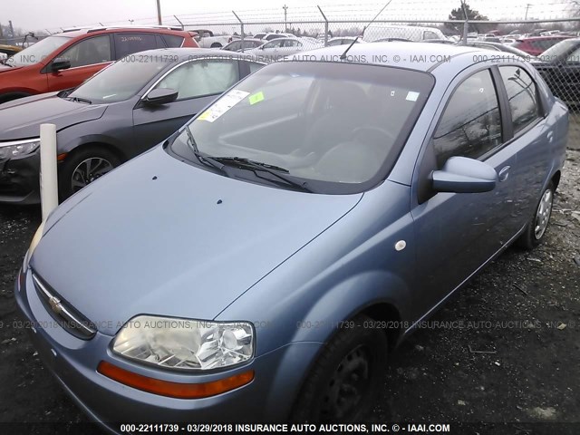 KL1TD56606B555982 - 2006 CHEVROLET AVEO LS 蓝色 照片 2
