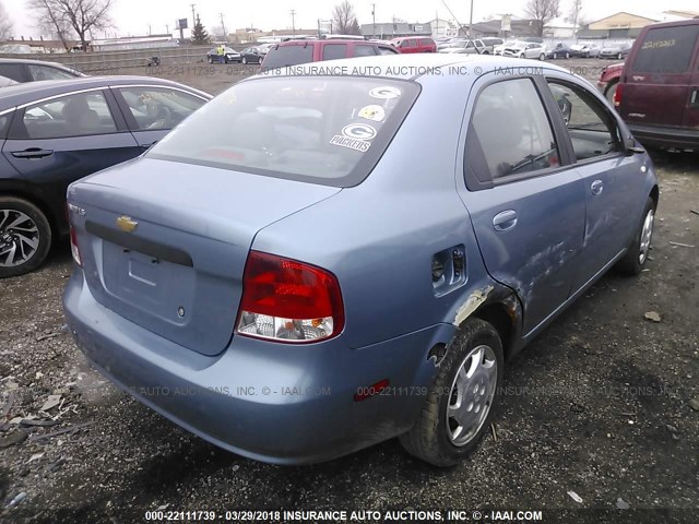 KL1TD56606B555982 - 2006 CHEVROLET AVEO LS 蓝色 照片 4