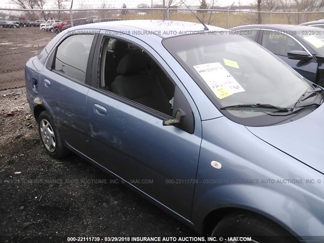 KL1TD56606B555982 - 2006 CHEVROLET AVEO LS 蓝色 照片 6