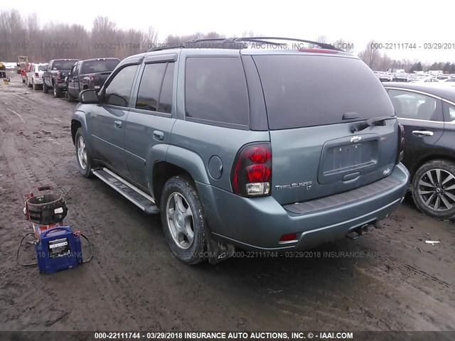 1GNDT33S792105571 - 2009 CHEVROLET TRAILBLAZER LT BLUE photo 3