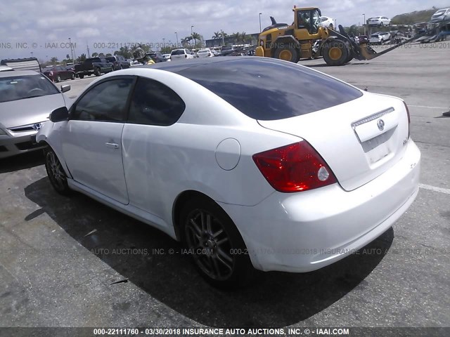 JTKDE177650007112 - 2005 TOYOTA SCION TC 白色 照片 3