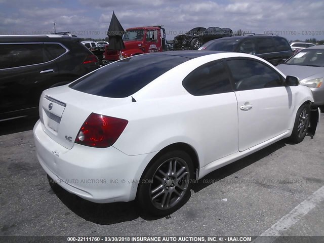 JTKDE177650007112 - 2005 TOYOTA SCION TC 白色 照片 4