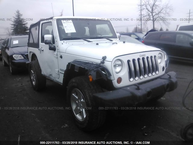 1C4AJWAG6CL282213 - 2012 JEEP WRANGLER SPORT WHITE photo 1