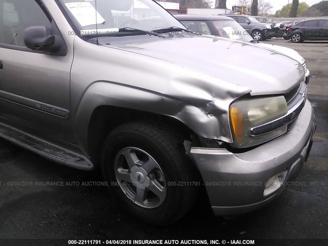 1GNDS13S622248654 - 2002 CHEVROLET TRAILBLAZER  GRAY photo 6