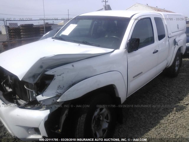 5TFTX4GN1DX025018 - 2013 TOYOTA TACOMA PRERUNNER ACCESS CAB WHITE photo 6