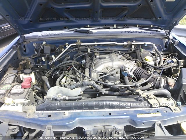 5N1ED28Y21C530000 - 2001 NISSAN XTERRA XE/SE BLUE photo 10