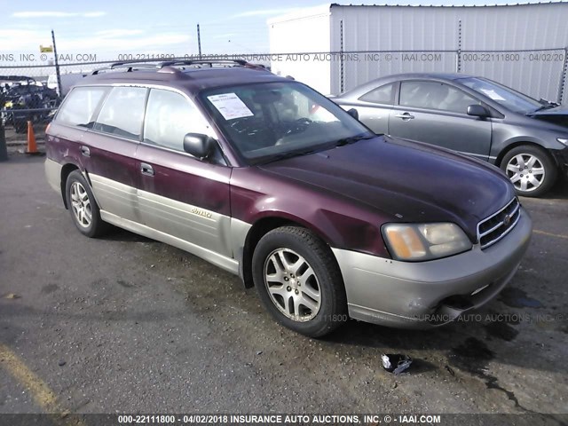 4S3BH675217628365 - 2001 SUBARU LEGACY OUTBACK AWP 栗色 照片 1