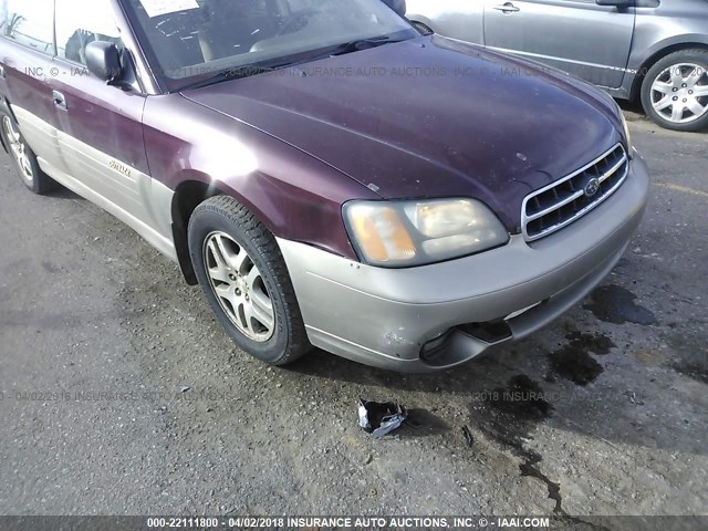 4S3BH675217628365 - 2001 SUBARU LEGACY OUTBACK AWP 栗色 照片 6