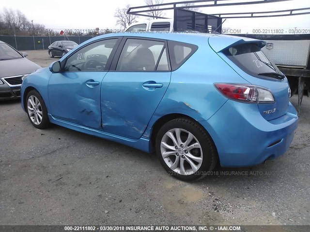 JM1BL1H57A1336858 - 2010 MAZDA 3 S BLUE photo 3