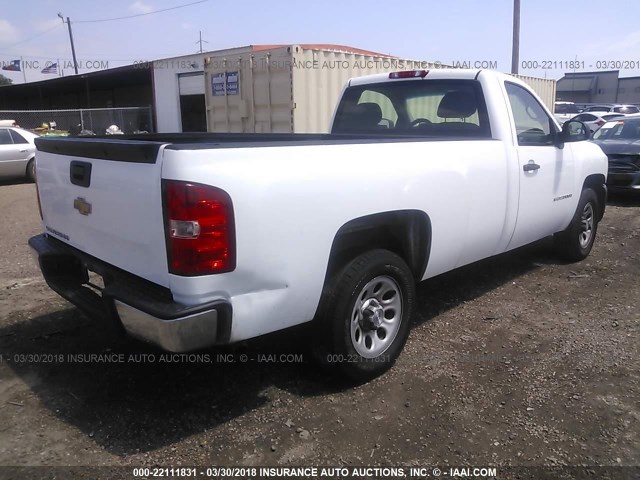 1GCEC14C19Z140283 - 2009 CHEVROLET SILVERADO C1500 WHITE photo 4