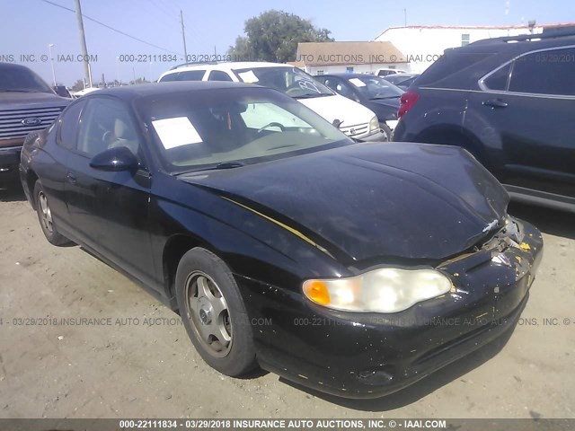 2G1WW12E959189910 - 2005 CHEVROLET MONTE CARLO LS 黑色 照片 1