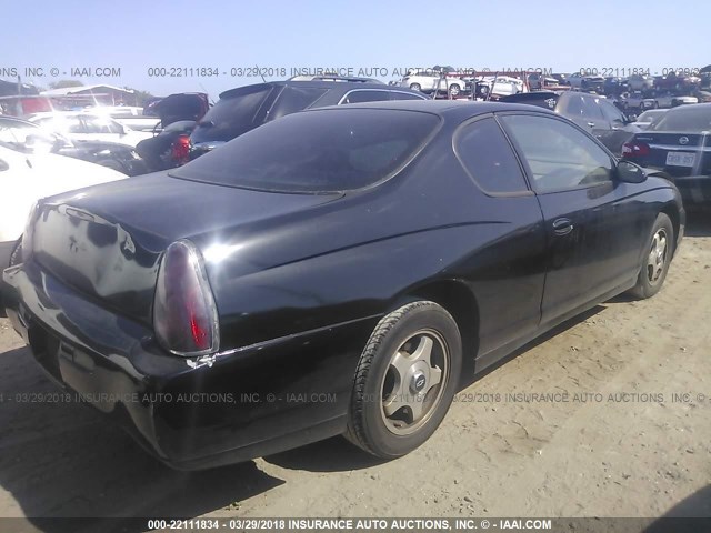 2G1WW12E959189910 - 2005 CHEVROLET MONTE CARLO LS 黑色 照片 4