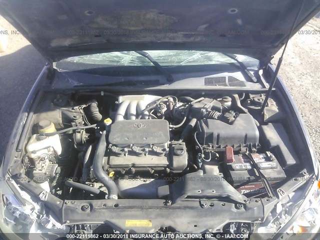 4T1BF32K02U002278 - 2002 TOYOTA CAMRY LE/XLE/SE შავი ფოტო 10