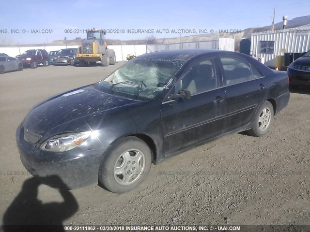 4T1BF32K02U002278 - 2002 TOYOTA CAMRY LE/XLE/SE შავი ფოტო 2