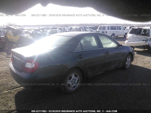 4T1BF32K02U002278 - 2002 TOYOTA CAMRY LE/XLE/SE შავი ფოტო 4
