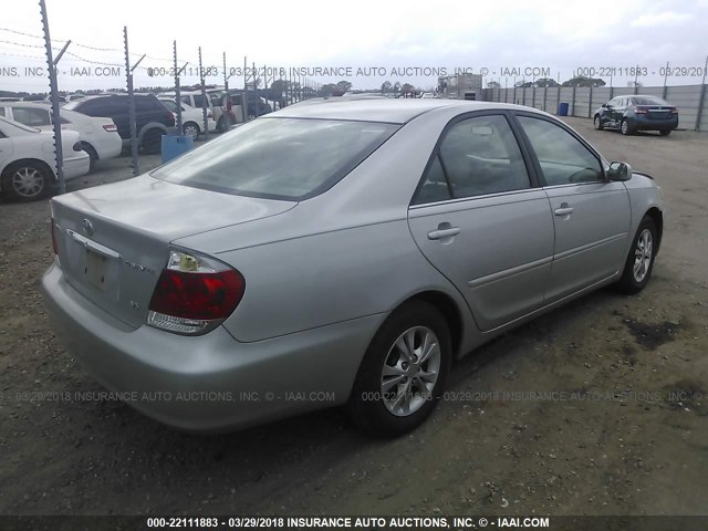 4T1BF30K16U630990 - 2006 TOYOTA CAMRY LE/XLE/SE 银色 照片 4
