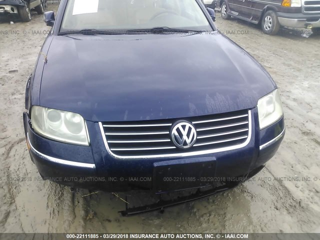 WVWRH63B82P114127 - 2002 VOLKSWAGEN PASSAT GLX 海军蓝 照片 6