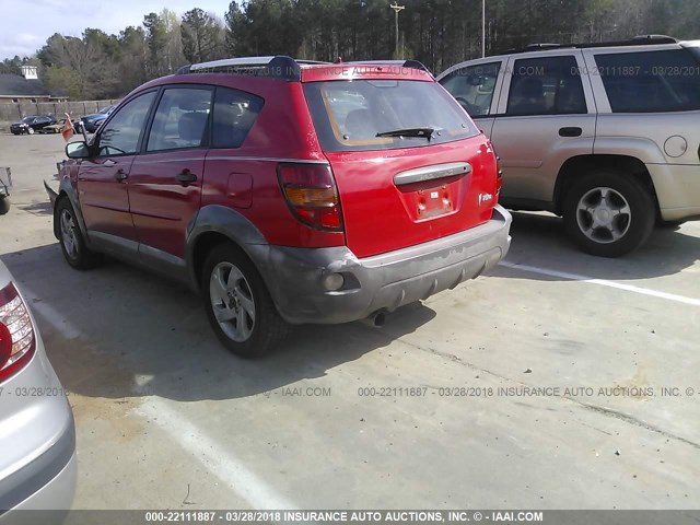 5Y2SL62863Z451343 - 2003 PONTIAC VIBE RED photo 3