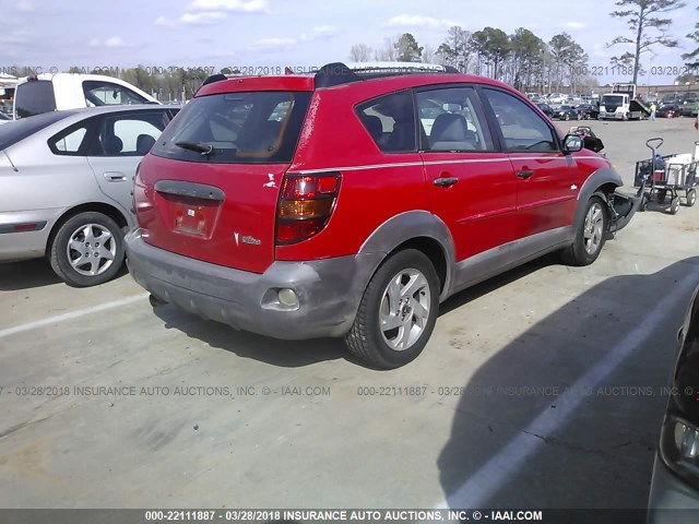 5Y2SL62863Z451343 - 2003 PONTIAC VIBE RED photo 4