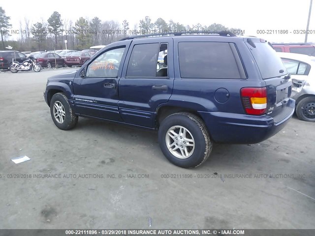 1J4GW48S54C389081 - 2004 JEEP GRAND CHEROKEE LAREDO/COLUMBIA/FREEDOM 蓝色 照片 3