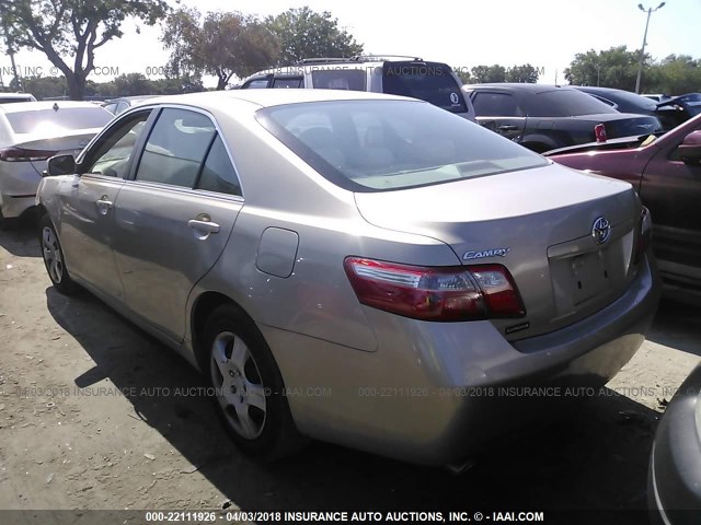 4T1BK46K37U508318 - 2007 TOYOTA CAMRY NEW GENERAT LE/XLE/SE TAN photo 3